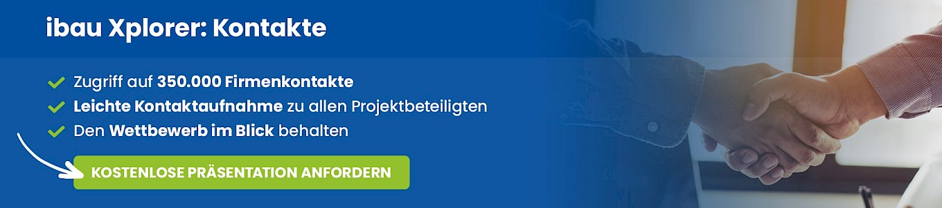 Mit dem ibau Xplorer Zugriff auf 350.000 Firmenkontakte erhalten