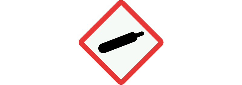 Gefahrstoffsymbol unter Druck