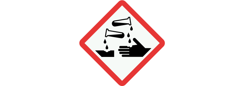 Gefahrstoffsymbol hautätzend