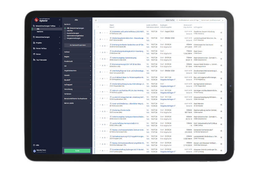 Login InfoBau Xplorer