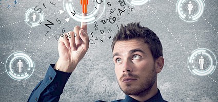 Futuristische Darstellung zum Lead-Nurturing