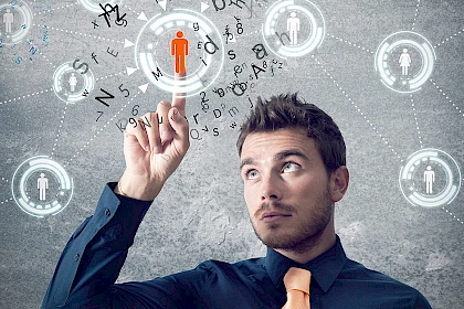 Futuristische Darstellung zum Lead-Nurturing