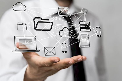 Futuristische Darstellung zu Sales Automation