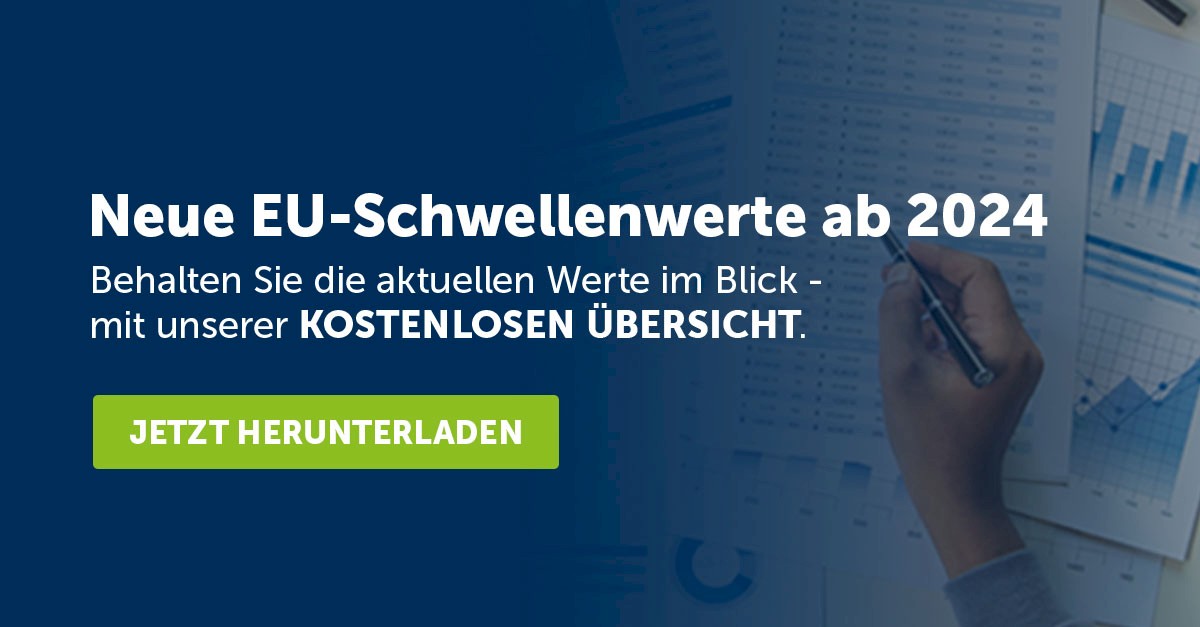 EU-Schwellenwerte ab 2024 bei Auftragsvergabe