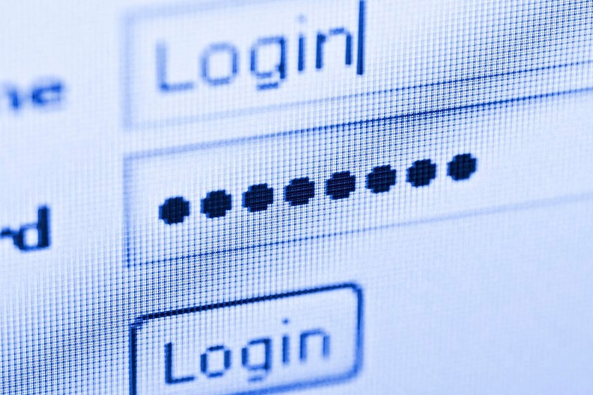 Passworteingabe beim Login