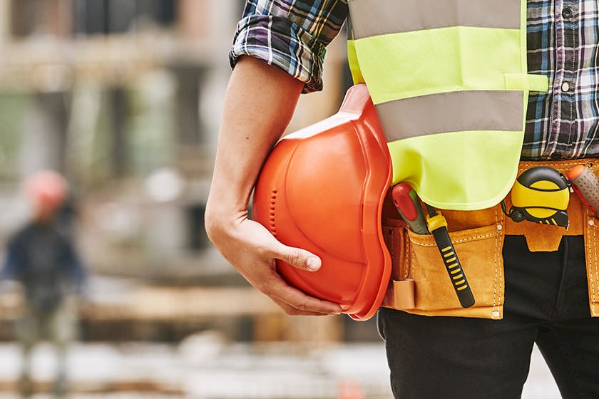 Handwerker auf dem Bau