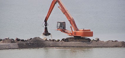 Sandbagger beim Sandklau