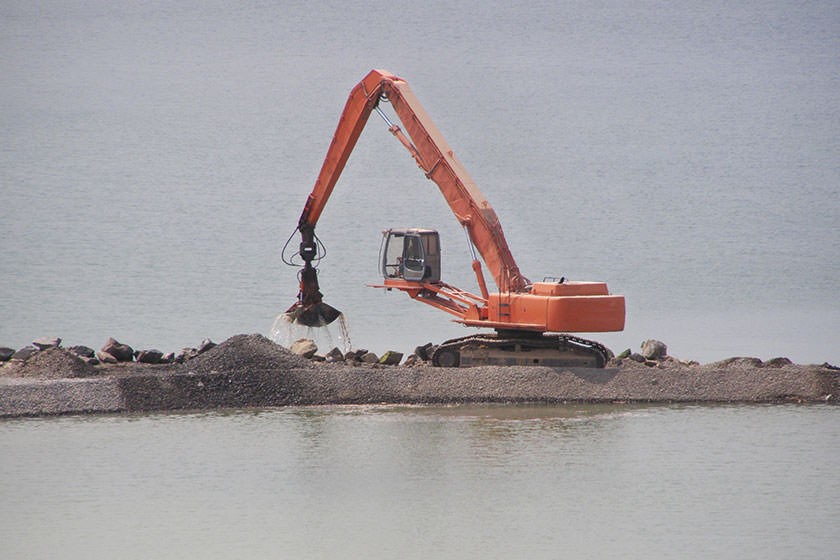 Sandbagger beim Sandklau